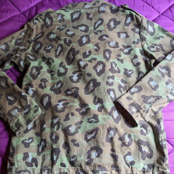 Jealous Tomato Cheetah Print Canvas Jacket - Picture 2 of 10